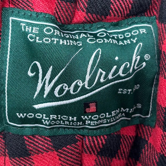 Woolrich Trapper Hat Faux Fur Lined Wool Plaid - Picture 3 of 5